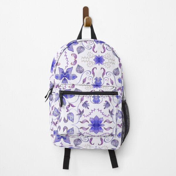 Item preview, Ramage watercolor handcrafted blue designed and sold by Alessandro Remo Mazzoni Remotextiles.