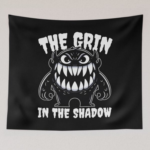 Item preview, THE GRIN IN THE SHADOW - MONSTER HALLOWEEN designed and sold by KEF Custom.
