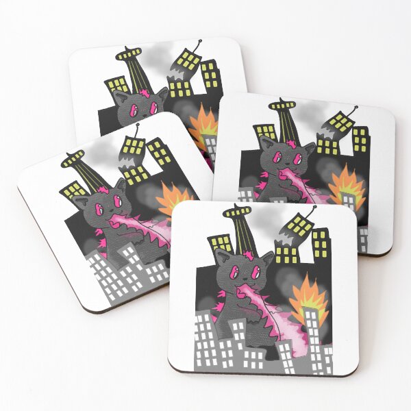 Item preview, HalfCatZilla: Oh no! There goes Tokyo! designed and sold by Milk on Cake.