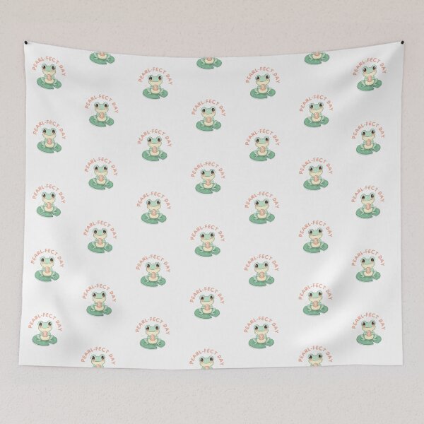 Item preview, Cute Kawaii Frog with Glowing Pearl – Adorable Cartoon designed and sold by Beiek.