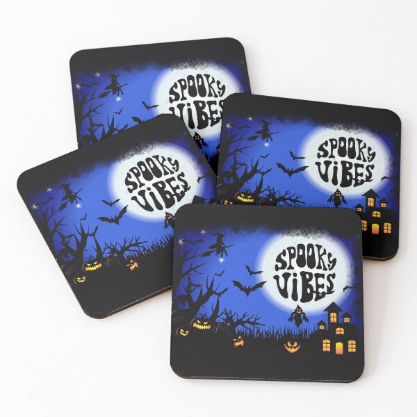Item preview, Spooky Vibes Halloween Shirt – Haunted House, Witch, and Pumpkin Night Scene designed and sold by E20STUDIO.