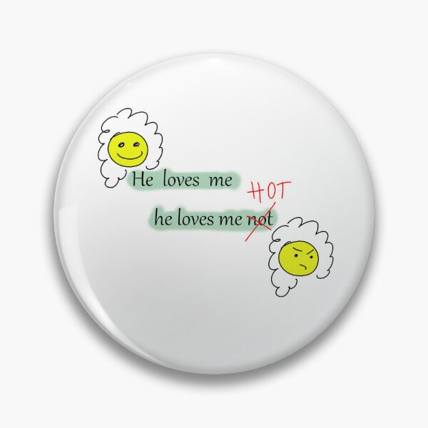 Item preview, He loves me, he loves me not | M'ama, non m'ama | Il m'aime, un peu, pas du tout designed and sold by LenaBlueDesigns.