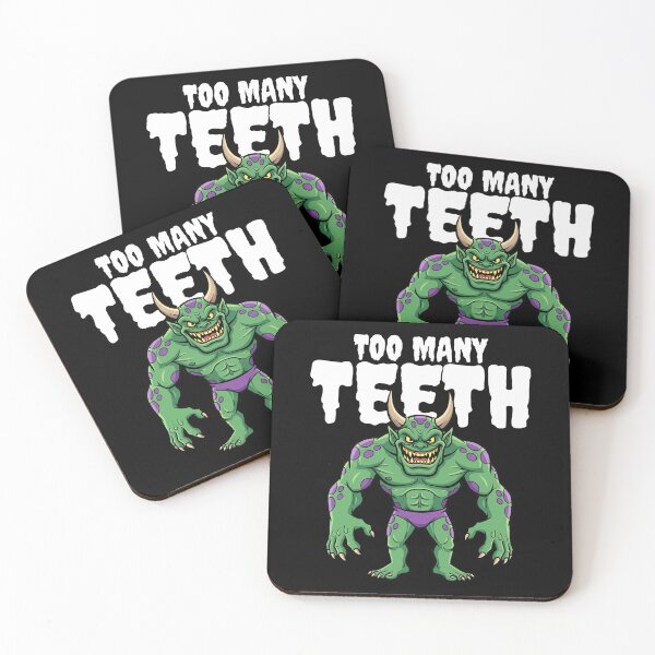 Item preview, TOO MANY TEETH - MONSTER HALLOWEEN designed and sold by KEF Custom.