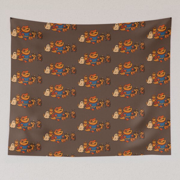 Item preview, Trick-or-Treat Bearded Dragons in Halloween Costumes - Chocolate Brown designed and sold by Strange Comforts.