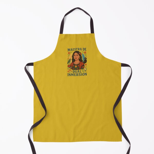 Item preview, Maestra de Inmersión Dual – Folk Art Style Teacher Shirt designed and sold by Novel Works Studio.