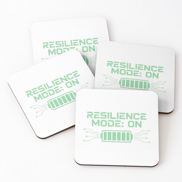 Item preview, Resilience Mode: On – Green Motivational Battery Design designed and sold by ArtByYunus.