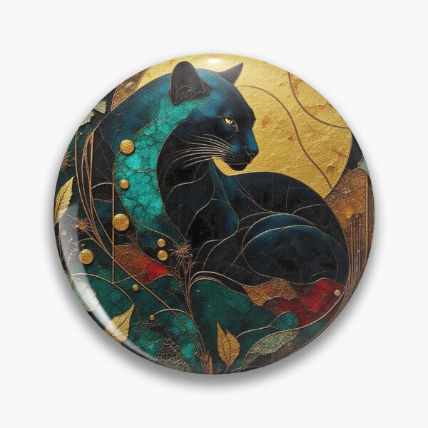 Item preview, Cloisonné Panther designed and sold by Carol Bleasdale.