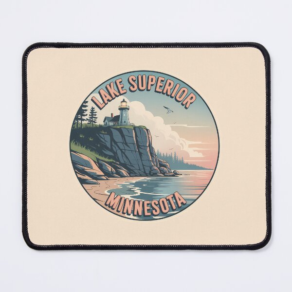 Item preview, Retro Lake Superior Sticker designed and sold by Horizon Tales.