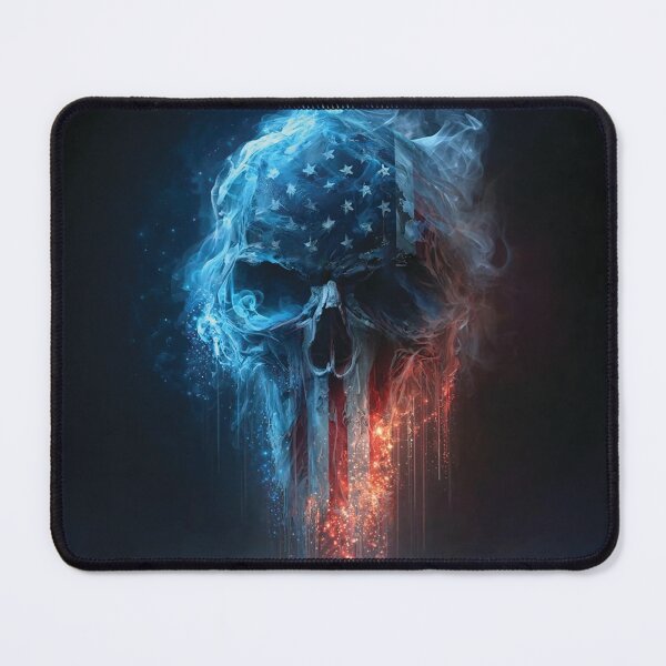 Item preview, American Flag and Skull Art designed and sold by Jades-Corner.