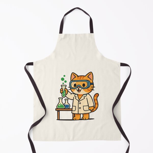 Item preview, Cute Scientist Cat – Funny Chemistry Cartoon Design designed and sold by HoopeStylee.