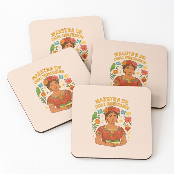 Item preview,  Maestra de Inmersión Dual – Folk Art Style Teacher Shirt designed and sold by Novel Works Studio.