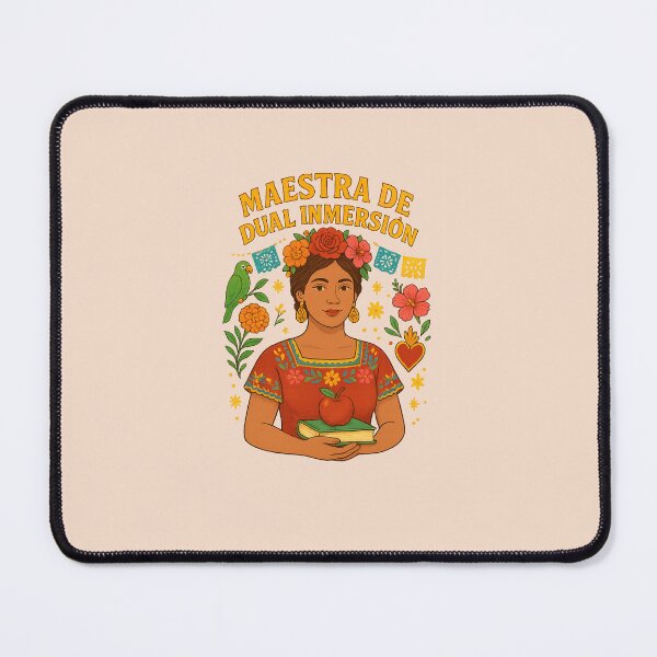 Item preview,  Maestra de Inmersión Dual – Folk Art Style Teacher Shirt designed and sold by Novel Works Studio.