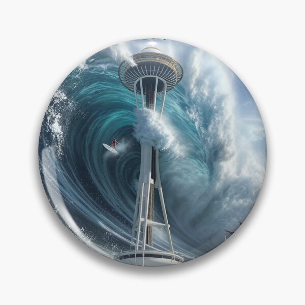 Item preview, The Surf Seattle Print designed and sold by Lichentroupe63.