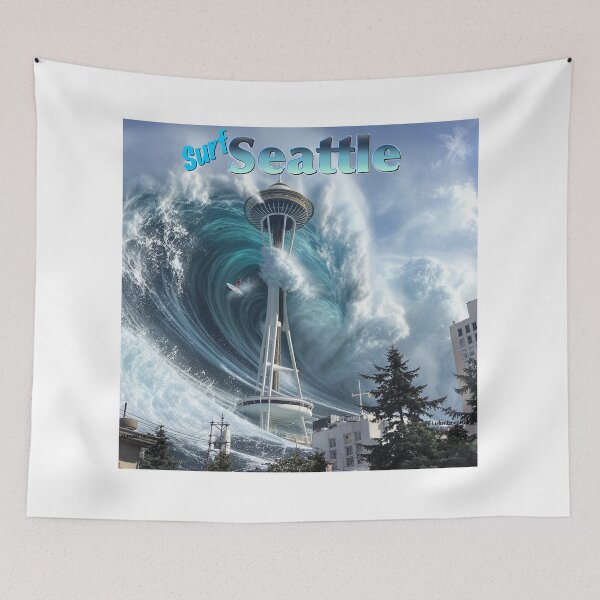Item preview, The Surf Seattle Print designed and sold by Lichentroupe63.