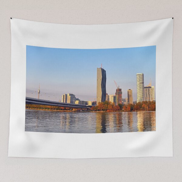 Item preview, View on Donaucity with bridge in Vienna,Austria,autumn season designed and sold by goceris.