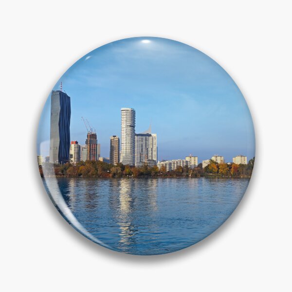 Item preview, View on Donaucity and Danube river in Vienna,Austria,autumn season designed and sold by goceris.