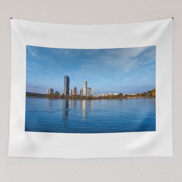 Item preview, View on Donaucity and Danube river in Vienna,Austria,autumn season designed and sold by goceris.