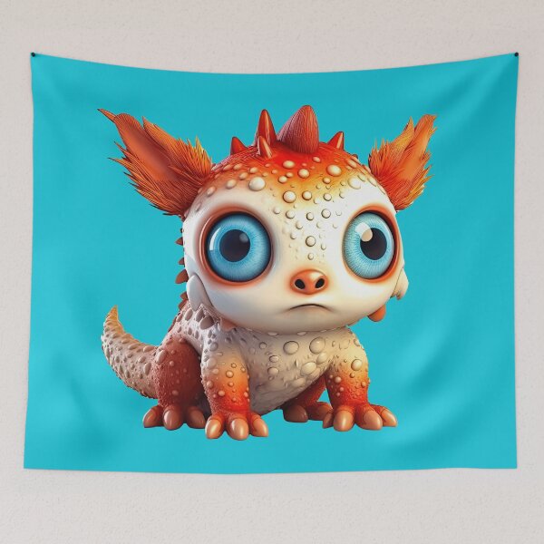 Item preview, Sweet Orange Fantasy Friend, Magical Creature designed and sold by helgekerler.
