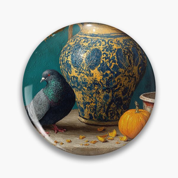 Artikelvorschau, Gelbe Blumen mit Taube klassische Malerei entworfen und verkauft von Pigeonarchy.