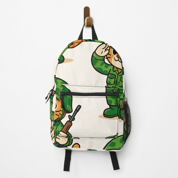 Item preview, Cute Soldier Cat – Funny Army Cartoon Design designed and sold by HoopeStylee.