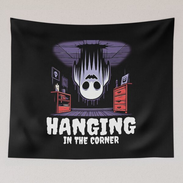 Item preview, HANGING IN THE CORNER - GHOST HALLOWEEN designed and sold by KEF Custom.