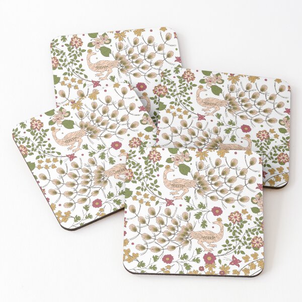 Item preview, Peacock Farmhouse Country Cottage Core Florals designed and sold by VintageStyle.