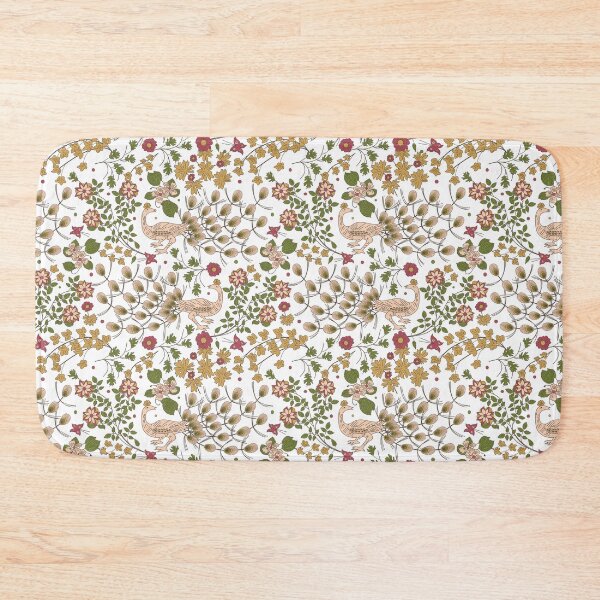 Item preview, Peacock Farmhouse Country Cottage Core Florals designed and sold by VintageStyle.