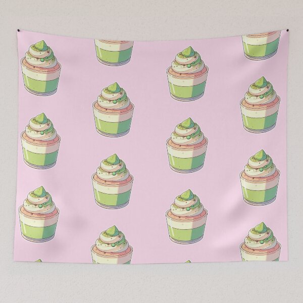Item preview, Kawaii Matcha Dessert – Cute Japanese Anime Manga Style Sweets designed and sold by Sugar Wisdom .