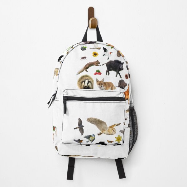 Item preview, Woodland Animals Symmetry Art – British Wildlife Collage Design designed and sold by ArtySaxon.