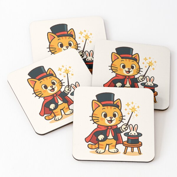 Item preview, Cute Magician Cat – Funny Magic Show Cartoon Design designed and sold by HoopeStylee.