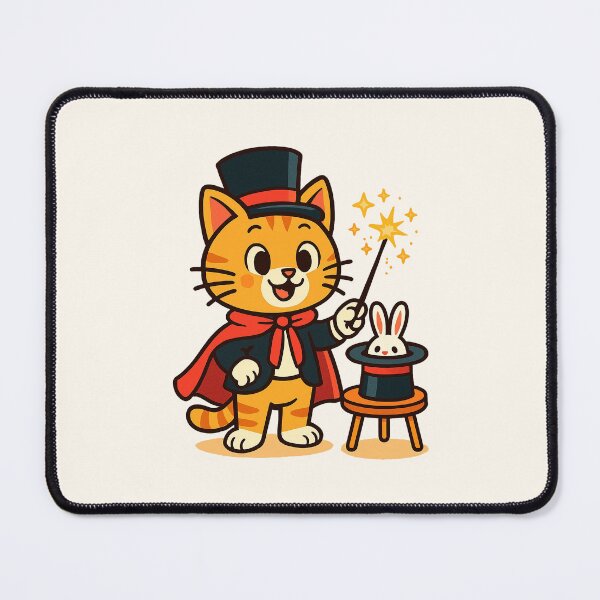 Item preview, Cute Magician Cat – Funny Magic Show Cartoon Design designed and sold by HoopeStylee.