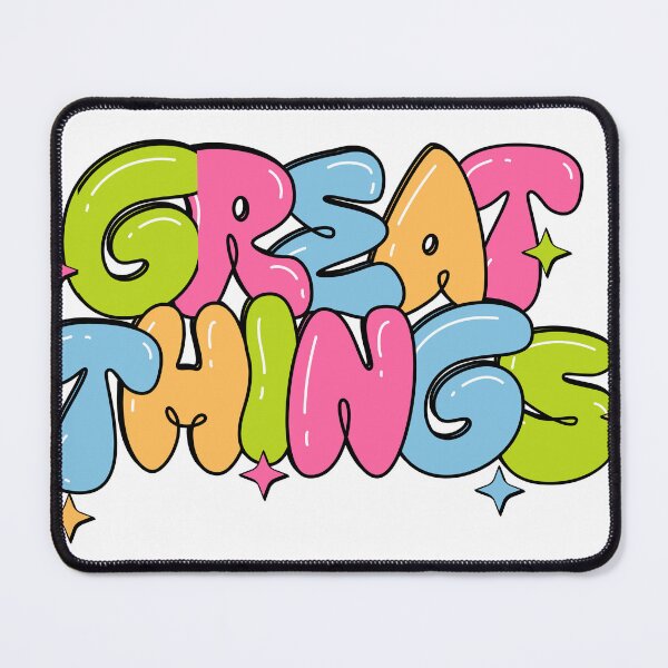 Item preview, Great Things – Motivational Quote Minimal Design by farwawears designed and sold by farwawears.