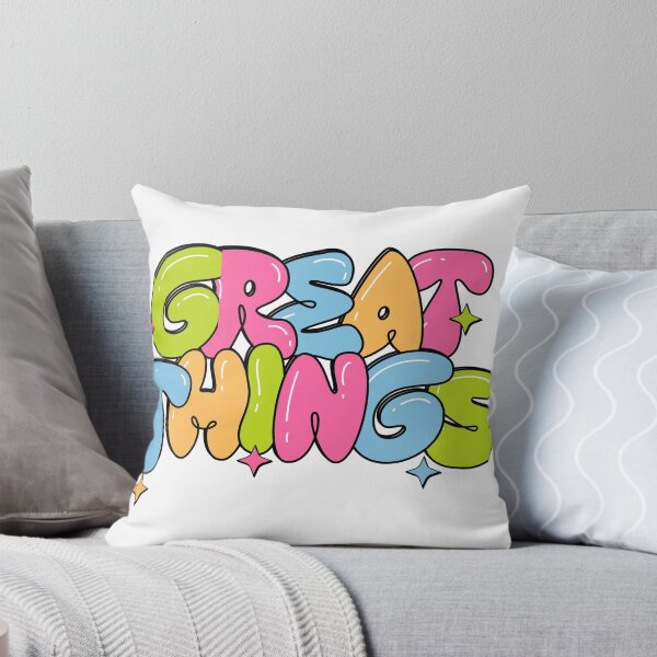 Item preview, Great Things – Motivational Quote Minimal Design by farwawears designed and sold by farwawears.