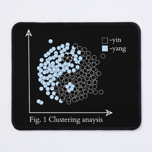 Item preview, Data science statistics funny yin and yang graph designed and sold by indiVisibl.