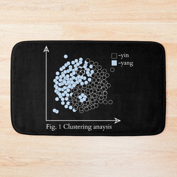Item preview, Data science statistics funny yin and yang graph designed and sold by indiVisibl.