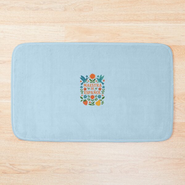 Item preview,  Maestra de Español – Folk Art Blue Birds & Flowers Teacher Shirt designed and sold by Novel Works Studio.