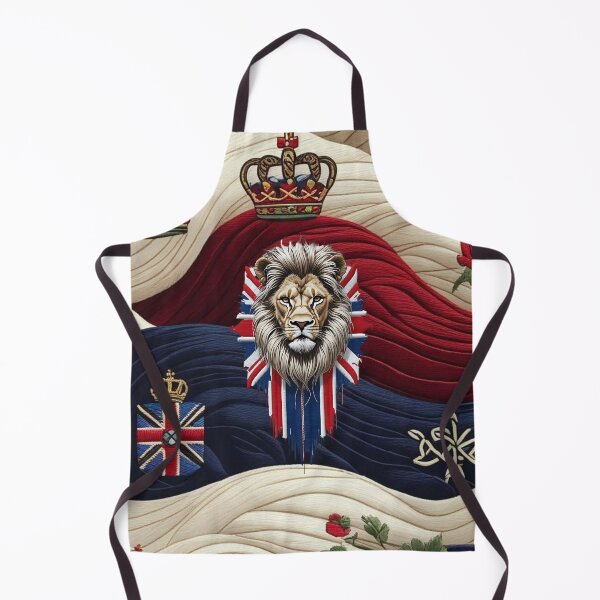 Item preview, Majestic Lion Head with British Union Jack Flag Background Royal Patriotic UK Strength and Courage Artwork designed and sold by ArtDesignTp.