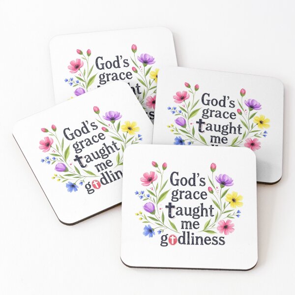 Item preview, God's Grace Taught Me Godliness designed and sold by Faithloveshop.