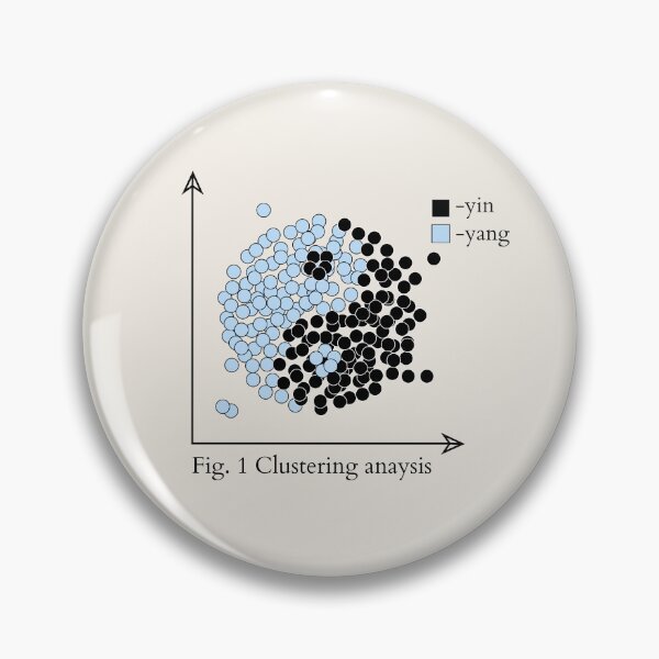 Item preview, Data science statistics funny yin and yang graph designed and sold by indiVisibl.