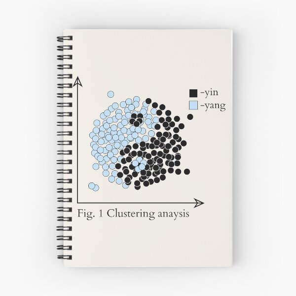 Item preview, Data science statistics funny yin and yang graph designed and sold by indiVisibl.