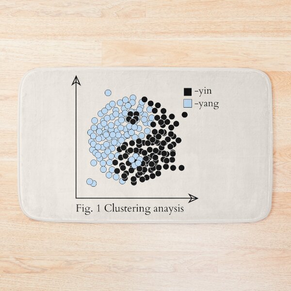Item preview, Data science statistics funny yin and yang graph designed and sold by indiVisibl.