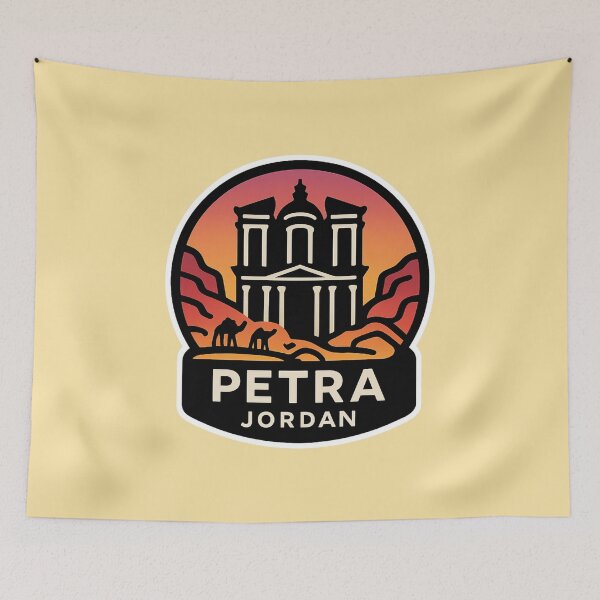 Item preview, Petra Jordan Silhouette Sunset – Double Outline Treasury Design designed and sold by Timeless Design.