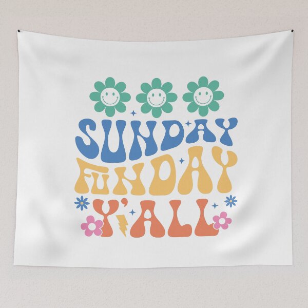 Item preview, Sunday Funday Y’all – Fun Weekend Quote designed and sold by artcultreone.