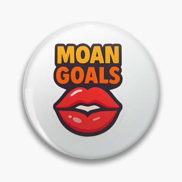 Item preview, Moan Goals Bold Lips Sticker designed and sold by RobinDoodles.