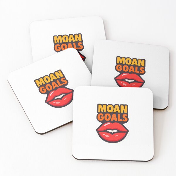 Item preview, Moan Goals Bold Lips Sticker designed and sold by RobinDoodles.