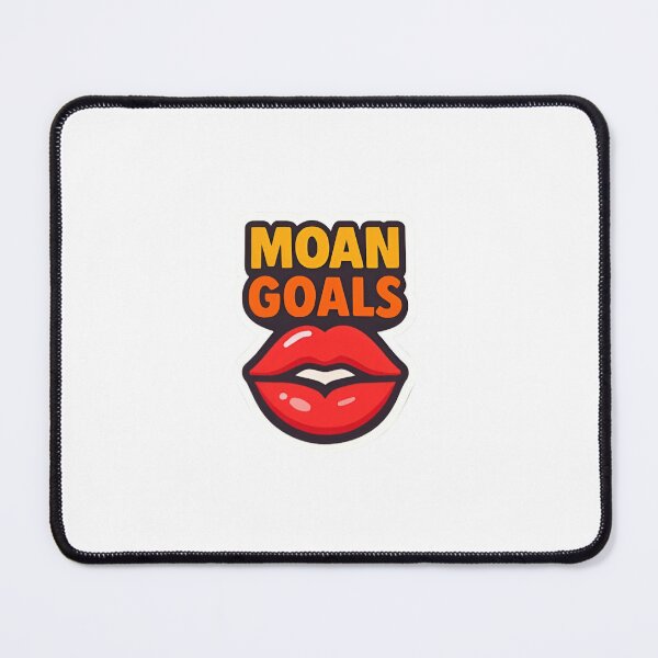 Item preview, Moan Goals Bold Lips Sticker designed and sold by RobinDoodles.