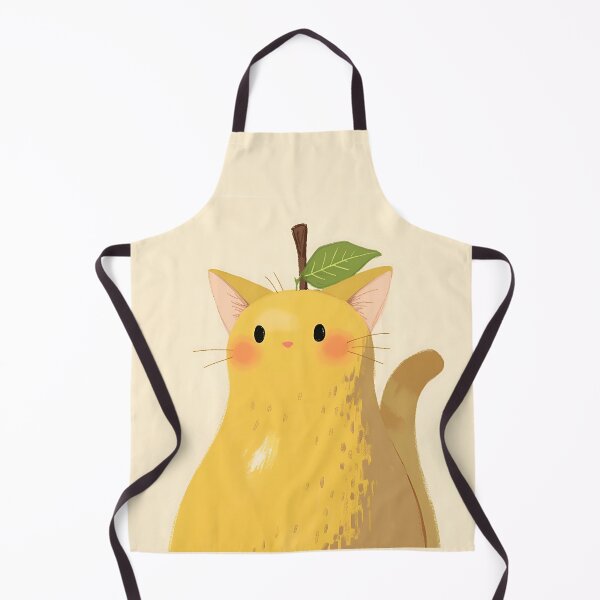 Item preview, Kawaii Pear Cat Portrait – Cute Fruit-Themed Kitten Illustration designed and sold by DesertOptimist.