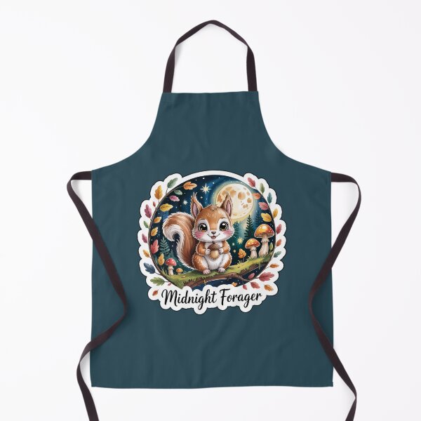 Item preview, Magical Autumn Forest Night Squirrel – Enchanting Woodland Forager Sticker designed and sold by Nuist25.