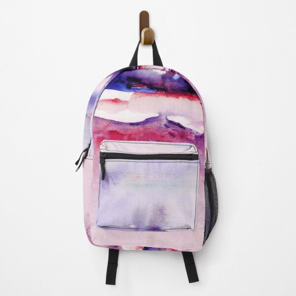 Item preview, Musing Pink, abstract landscape abstract landscape watercolor designed and sold by CatandColours.