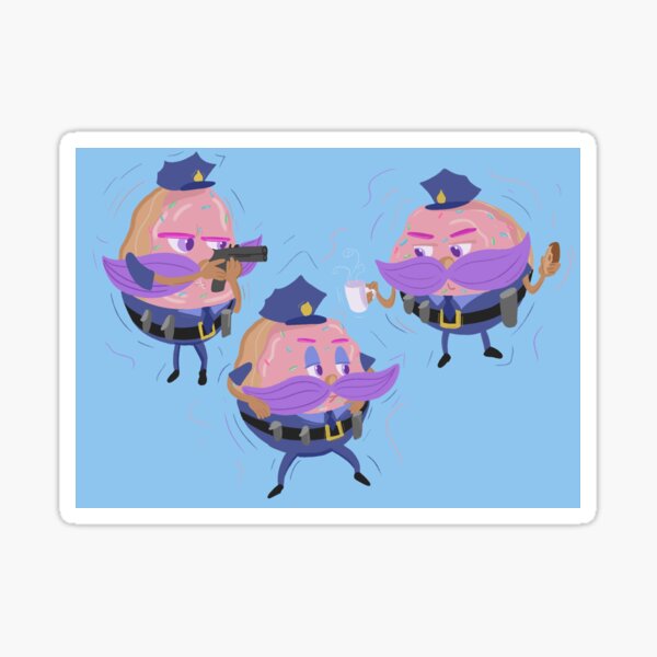 Officer Kreme Positions Sticker